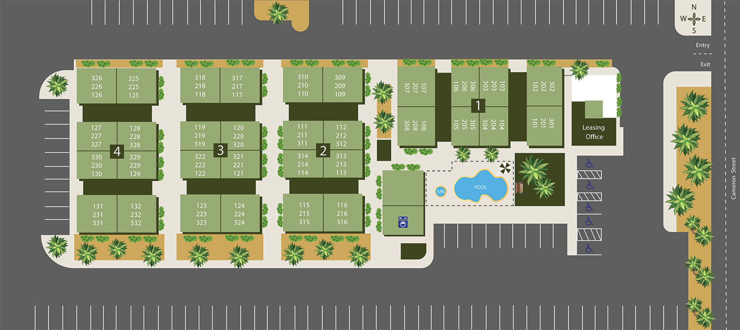 Emerald Suites Cameron | Extended Stay Rentals in Las Vegas, NV | Community Site Map